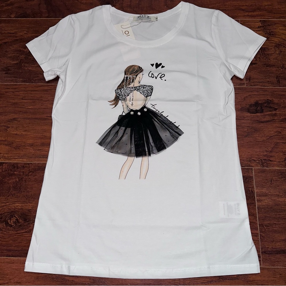 Bling ✨ White Graphic Tee